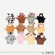 6 Plush Velour Animal Hand Puppets B001EWUQ0W